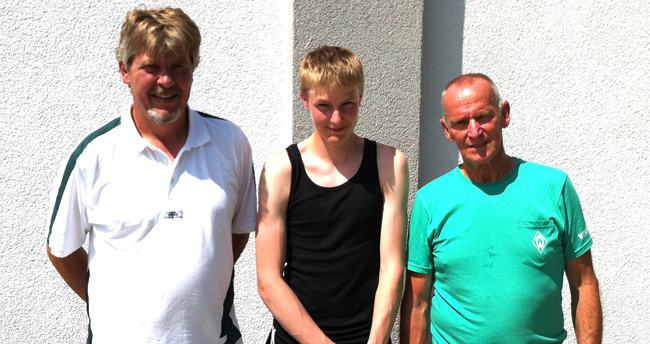 Die Vereinsmeister 2015 im Tête-à-tête v.l.n.r.: Jochen Kauffmann (2. Platz), Maximilian Lang (1. Platz), Oliver West (3. Platz)